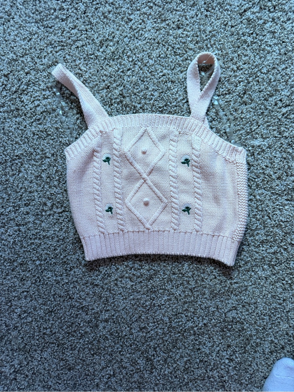 wild fable Light Pink Knit Cropped Tank